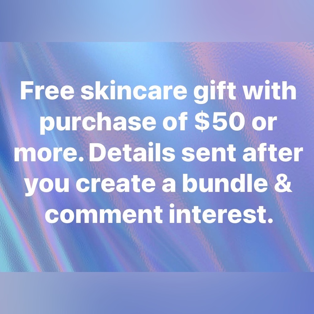 Tallow balm with purchase of $50 or more.